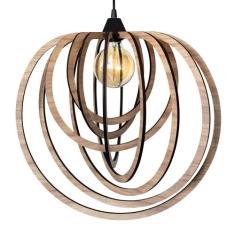 Luminária Lustre Pendente Sala Jantar Cozinha Moderno Circulo Grande C