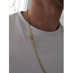 Cordão Banhado A Ouro 18k Modelo Tijolinho 3mm - ToJoia18k