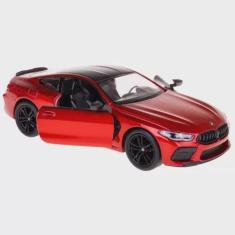 Carro Miniatura BMW M8 Escala 1:38 a Fricção Kinsmart (Vinho) - Toy ki