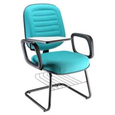 Cadeira Universitária Diretor Blenda Porta Livros Azul