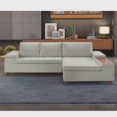 Sofá 3 Lugares com Chaise Clássico Estofart