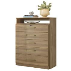 Cômoda 5 Gavetas Triunfo Amêndola Touch 5090 Demóbile