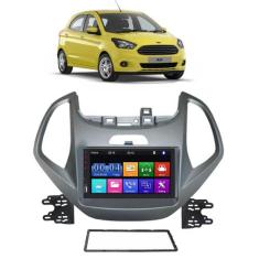  Kit Multimidia MP5 Ford Ka 2015 2016 2017 7 Pol TouchScreen Espelhame
