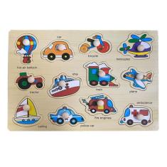 Quebra-Cabeça Encaixe Divertido Pinos Meios De Transporte - Toy Mix