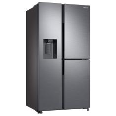 Geladeira Samsung Inverter Frost Free Side By Side RS65R 3 Portas com Tecnologia Exclusiva SpaceMax Inox Look - 602 L