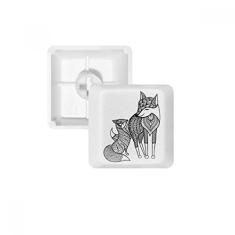 Kit de atualização de teclado mecânico PBT para jogos Paint Fox Friend Company