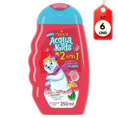 Kit C-06 Nazca Acqua Kids 2 Em 1 Algodão Doce Shampoo 250ml