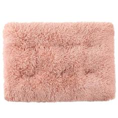 Tapete para caixa de cachorro, cama de cachorro para cães grandes, almofada de canil confortável e fofa antiderrapante para camas e móveis de cachorro, cama de cachorro acolchoada (Color : Pink 2, S