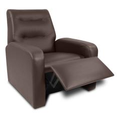 Poltrona Reclinável Classic Material Sintético 2 Posições Matrix - Marrom