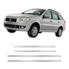 Friso Lateral Fiat Palio 2008 A 2011 4 Portas Cromado 3046A - Top Mix