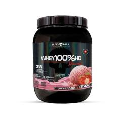 Whey 100% Hd Gourmet 450G - Blackskull - Morango