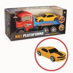 Caminhão Max Plataforma de Brinquedo com Carrinho Infantil - Adijomar 