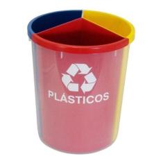 Lixeira Mix 25 Litros Coleta Seletiva Com 3 Divisões