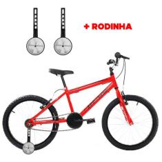 Bicicleta Com Rodinha Infantil Aro 20 Masculina Wendy Vbrake, Vermelho