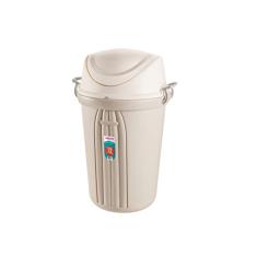 Sanremo - Cesto para Lixo, Tampa com Sistema de Travas, Capacidade de 70 Litros, Linha Casablanca