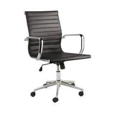 Cadeira Executiva Escritório Royal Baixa Pu Preta Gran Belo