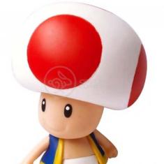 Boneco Action Figure Cogumelo Toad Super Size 20Cm Mario