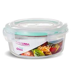 Pote Vidro Hermético Trava Redondo 950ml Marmita