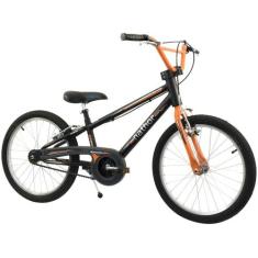 Bicicleta Infantil Aro 20 Nathor Apollo - Preta E Laranja