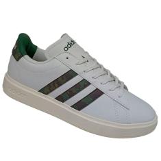 Tênis Adidas Grand Court 2.0 Masculino - Branco/Verde