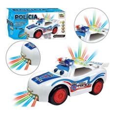 Brinquedo Carrinho Polícia Bate Volta  Com Som Luzes 3D - Toy King