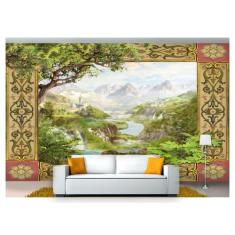 Papel De Parede Paisagem Digital Ban 3D Dah47 - Você Decora