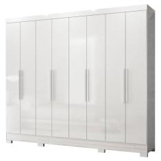 Guarda Roupa Casal Diplomata 8 Portas - Moval, Branco