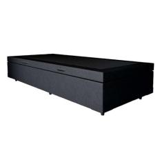 Base para Cama Box Solteiro Premium com Baú (45x88x188) Preta - Mobly