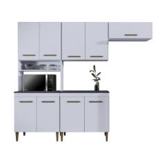 Cozinha Modulada Atenas 9 Portas Kaiki Móveis Branco