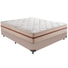 Cama Box e Colchão Classic 26 cm Molas ensacadas Casal Anjos