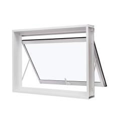 Janela De Aço Maxim-ar 60x80cm Vidro Liso Qualitysol Ramassol Branco