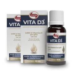 Kit 2 Vita D3 2000Ui Vitafor 10Ml Em Gotas