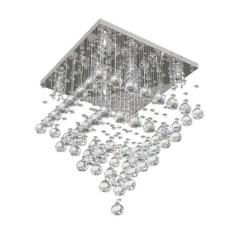 Lustre De Cristal  42X42Cm   Living Hall De Entrada