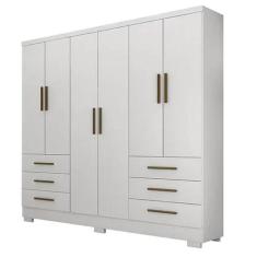 Guarda Roupa Encant Sem Espelho Casal 6 Portas 6 Gavetas Novo Horizont
