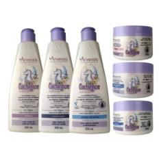 Kit Arvensis Cachinhos Naturais Crespos Crespíssimos 6 Itens