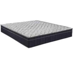 Cama Box Baú Marrom E Colchão Airtech 150 Espuma D45 Casal Ortobom