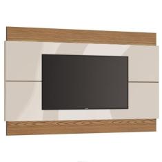 Painel para TV Classic 218cm Off White/ Freijó - Imcal