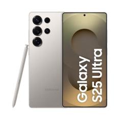 Celular Samsung Galaxy S25 Ultra 5G, 256GB, 12GB RAM, Câmera Quádrupla de 200+50+10+50, Tela Grande de 6.9", Titânio Cinza