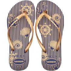 Chinelo de Dedo Havaianas Slim Nautical Feminino