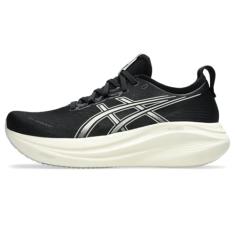 ASICS Tênis de corrida masculino Gel-Nimbus 27, Preto/cinza lago, 40