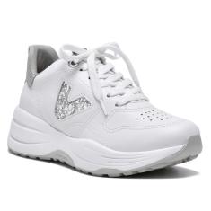 Tênis Feminino Via Marte Casual Glitter Branco-Feminino