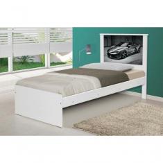 Cama Solteiro Carro Sport Chumbo