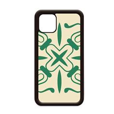 Capa decorativa estilo Talavera padrão verde para iPhone 12 Pro Max para Apple Mini Mobile Case Shell