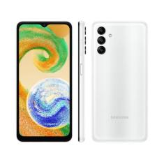 Smartphone Samsung Galaxy A04s 64GB Branco 4G - Octa-Core 4GB RAM 6,5 