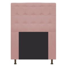 Cabeceira Estofada Dama 90 Cm Solteiro Rosê Adj Decor