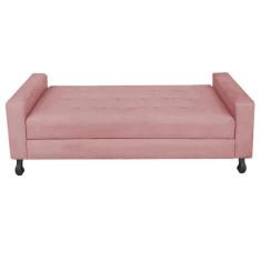 Recamier Calçadeira Sofá Dama  1,00 cm Solteiro Baú Quarto Sala Suede 