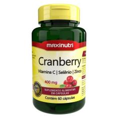 Cranberry Vitamina C + Selênio Zinco 60 Cápsulas Maxinutri