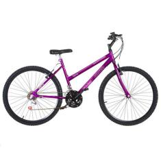 Bicicleta Aro 26 Ultra Bikes Feminina Freio V Brake, Lilás, Aro 26
