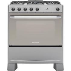 Fogão Suggar 5 Bocas Mesa De Inox Prata Bivolt FGISL510PRIX