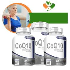 Kit Coenzima Q10 3x60 Antienvelhecimento e Vitalidade